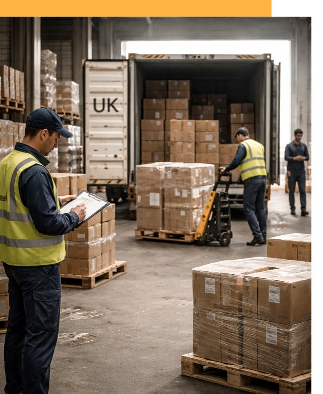 Доставка грузов из Великобритании с таможенным оформлением от 12628