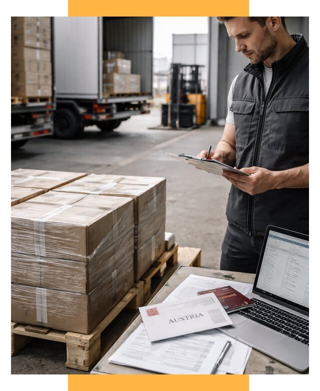 Доставка в Австрию от 65663 р. Логистика и экспорт СетСервис-Бкс