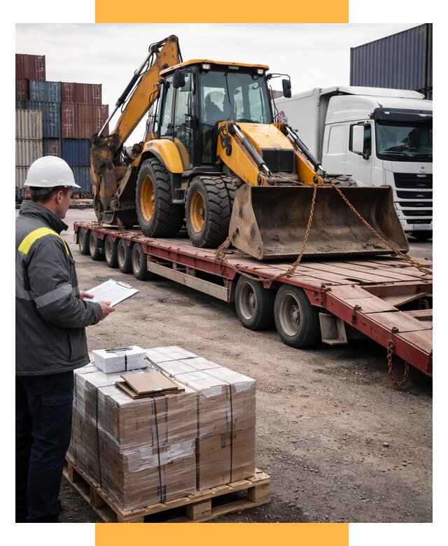 Международная перевозка спецтехники от 45459 р., СетСервис-Бкс