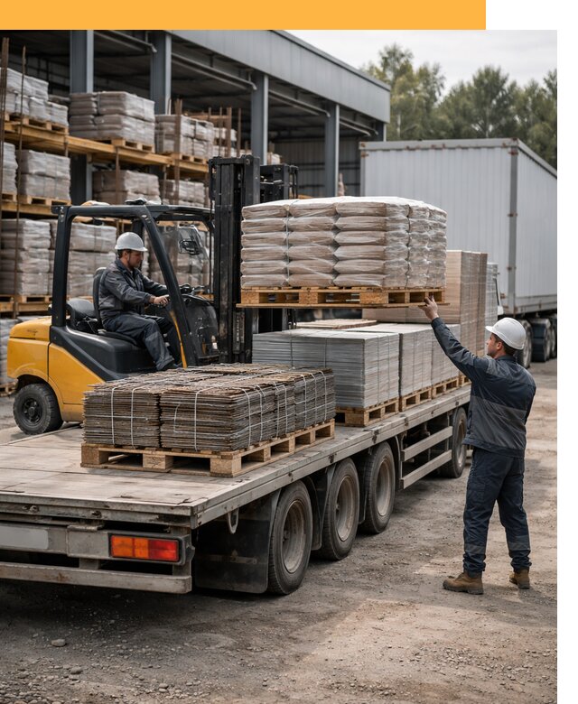 Перевозка строительных материалов по миру от 5556 руб