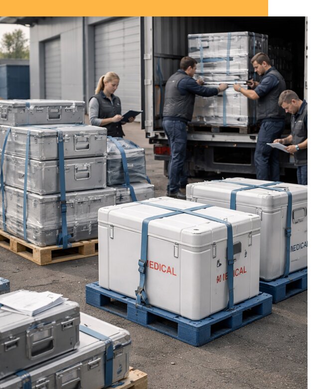 Перевозка медицинского оборудования по всему миру от 15153 руб